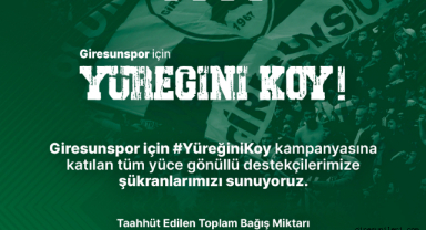Giresunspor için acil durum çağrısı!
