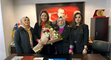 KAÇEP Başkanı Aksu'ya ilk ziyaret Berrin Aydın'dan