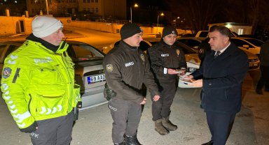 Karadeniz'de yeni yıla görev başında giren personel ziyaret edildi