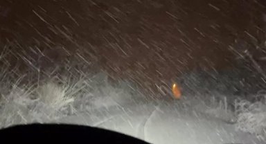 Kastamonu'nun yüksek kesimlerinde kar yağışı etkili oldu