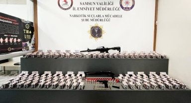 Samsun'da 25 bin 357 adet sentetik ecza ele geçirildi: 1 gözaltı