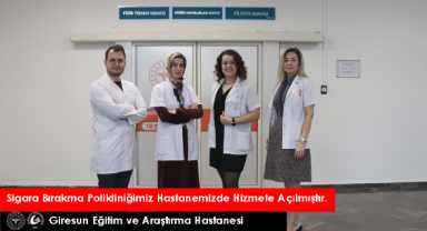 Sigara bırakma polikliniği hizmete girdi