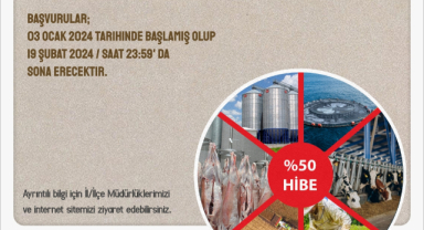 Tarımda Yüzde 50 Hibe Destekli Proje Müracaatları Başladı