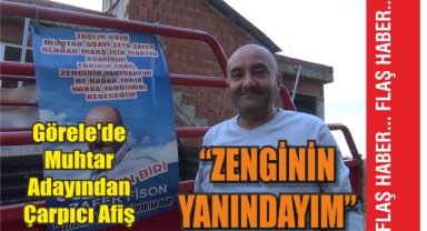 Tartışmalı afişin sahibi o muhtar konuştu...