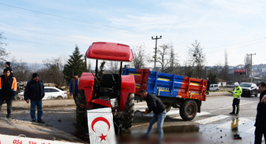 Traktör ile hafriyat kamyonu çarpıştı: 1 ölü