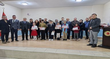 Yağlıdere'de, miniklerin milli marş heyecanı