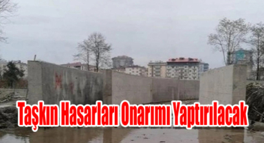 Taşkın Hasarları Onarımı Yaptırılacak