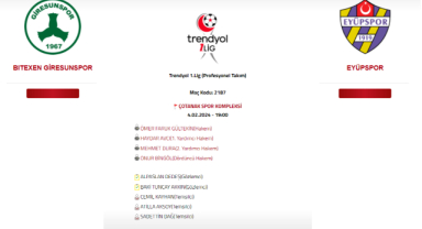 Bitexen Giresunspor - Eyüpspor maçı ne zaman? Hangi kanalda?