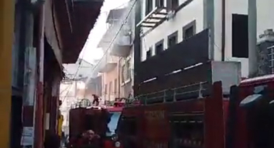 Giresun'da korkutan yangın