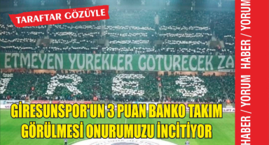 'Giresunspor'un 3 puan banko takım görülmesi onurumuzu incitiyor'
