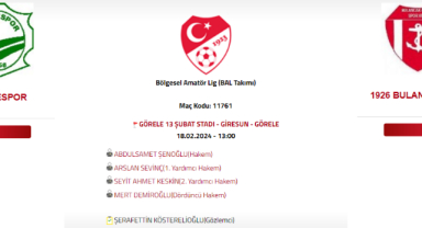 Hakemler belli oldu