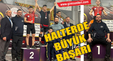 Halterde büyük başarı