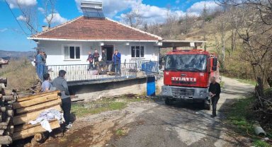 Yığılca'da yangında 1 kişi yaralandı