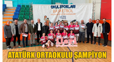 Atatürk Ortaokulu şampiyon