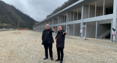 Espiye’de Oto Galericiler Sitesi Projesi bitme aşamasında