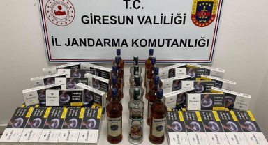 Giresun’da 14 litre kaçak alkol ele geçirildi!