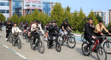 Giresun’da pedallar bağımlılığa karşı çevrildi