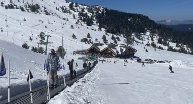 Kartalkaya Kayak Merkezi sezonu kapattı