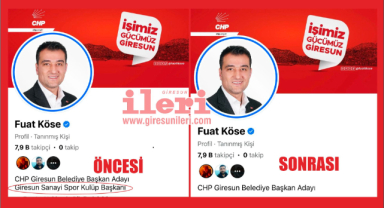 Köse, gerçek olmayan bilgilerini sildi!