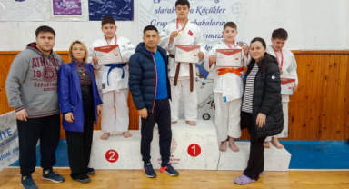 Küçük judocular Giresun'a başarıyla dönüyorlar