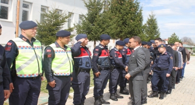 Alaca'da protokol üyeleri bayramlaştı