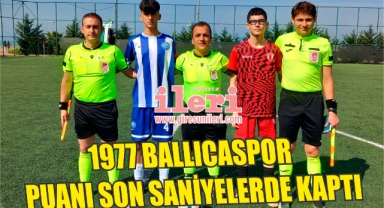 Ballıcaspor son saniyelerde puanı kaptı