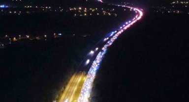 Bayram dönüşünde Düzce'den 96 bin 711 araç geçti