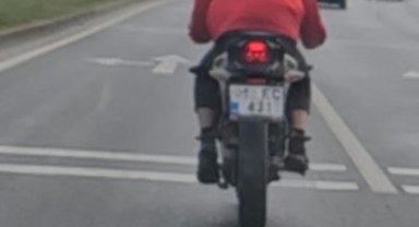 Dur ihtarına uymayan motosiklet sürücüsüne 48 bin lira ceza