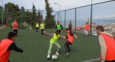 Giresun’da 23 Nisan coşkusu: Çocuklar ve gençler sporla eğlendiler...