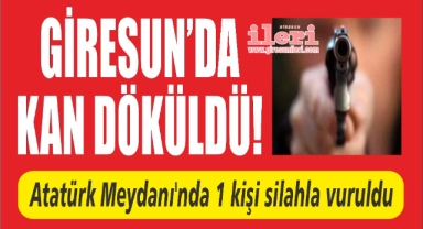 Giresun'da kan döküldü... 1 kişi silahla vuruldu