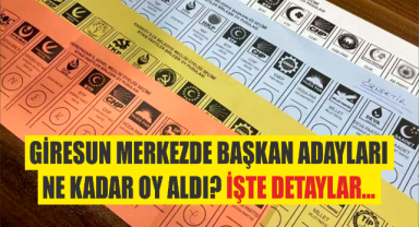 Giresun Merkezde Başkan Adayları Ne Kadar Oy Aldı? İşte Detaylar