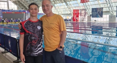 Giresunlu yüzücü Şahin’den başarılı performans