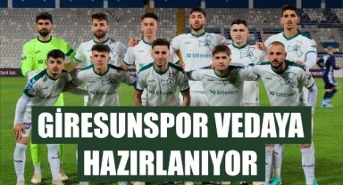 Giresunspor vedaya hazırlanıyor