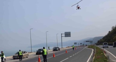 Jandarma'dan helikopter dronlu denetim