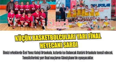 Küçük basketbolcuları yarı final heyecanı sardı