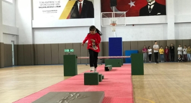 Piraziz’de Cimnastik Parkuru’nda adrenalin tavan yaptı!
