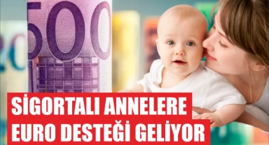 Sigortalı Annelere Euro Desteği Geliyor