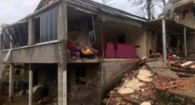 Trabzon'da tüpten kaynaklı patlama nedeniyle 1 kişi yaralandı