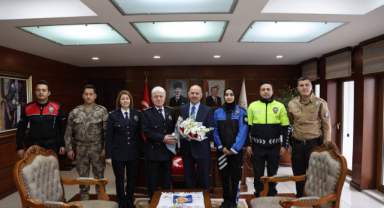 Vali Serdengeçti, Emniyet Müdürü ve personellerini kabul etti