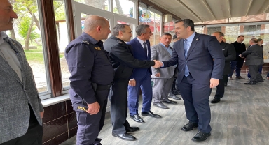 Vezirköprü ilçesinde bayramlaşma töreni düzenlendi