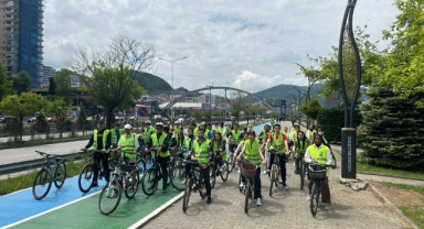 Giresun'da 11. Yeşilay Bisiklet Turu düzenlendi
