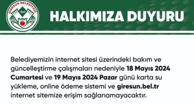 Giresun Belediyesi'nden önemli uyarı: Karta su yükleyenler dikkat!