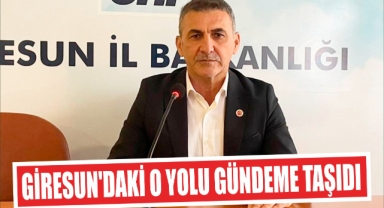 Giresun'daki o yolu gündeme taşıdı