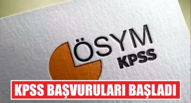 KPSS Başvuruları Başladı