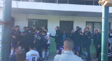 Giresun'da maç sonu ortam gerildi