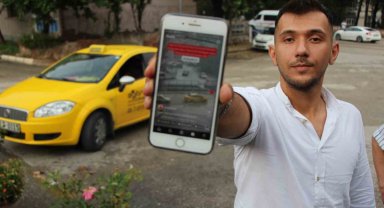 Sele kapılan kadını, taksici kurtardı