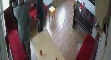 Taksi durağında dehşet anları