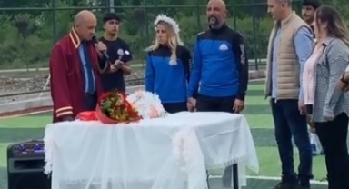 Yeşil sahalarda nikah: Spor aşkı nikah masasında