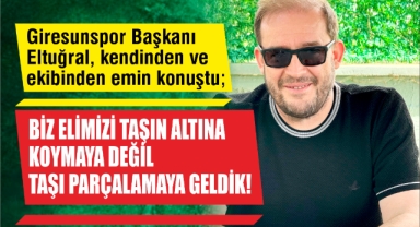 Biz elimizi taşın altına koymaya değil taşı parçalamaya geldik!