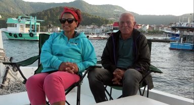 Emekli çift 7 metrelik tekne ile Türkiye turunda